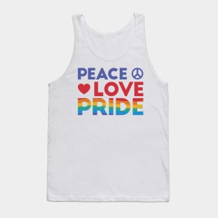 Peace Love and Pride Design Tank Top